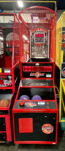 SUPER SHOT BASKETBALL RED SPORTS REDEMPTION GAME BAYTEK