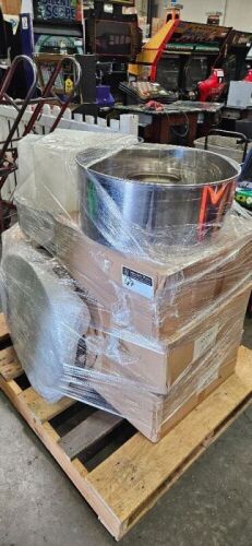 1 PALLET LOT- MISC INTERMATIC COTTON CANDY MACHINE SUPPLIES