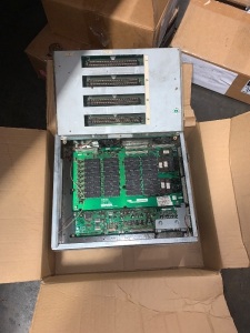 1 BOX LOT- MISC. NEO GEO 4 SLOT PCB, VIRTUA STRIKER PCB