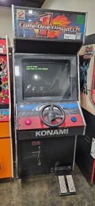 CODE ONE DISPATCH UPRIGHT DRIVER ARCADE GAME KONAMI