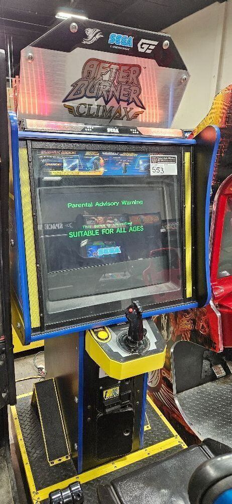 AFTERBURNER CLIMAX SITDOWN JET FIGHTER ARCADE GAME SEGA TRI-FORCE
