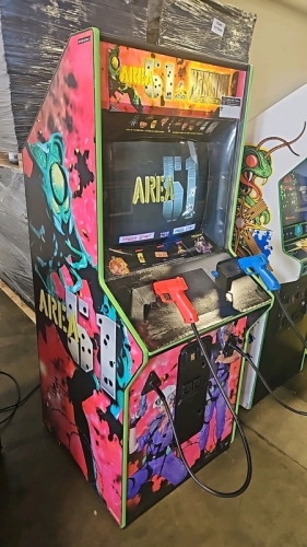 AREA 51 MAX FORCE COMBO UPRIGHT SHOOTER ARCADE GAME ATARI