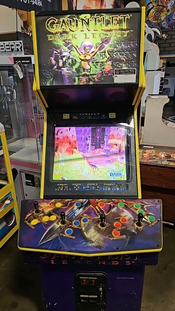 GAUNTLET DARK LEGACY DEDICATED 25 FLAT CRT MONITOR ARCADE GAME CLASSIC ...