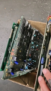 1 BOX LOT- MISC ARCADE GAME PCB'S