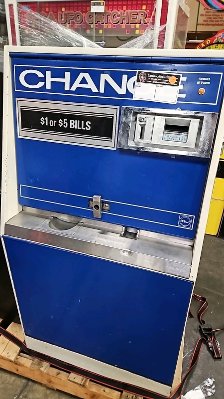 ROWE BC3500 DOLLAR TOKEN COIN CHANGER MACHINE BLUE/WHT