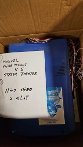 1 BOX LOT- NEO GEO 2 SLOT PCB/ MARVEL VS. STREETFIGHTER