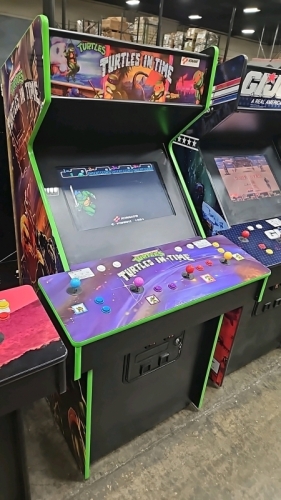 TURTLES IN TIME UPRIGHT ARCADE GAME BRAND NEW BUILD W/ LCD