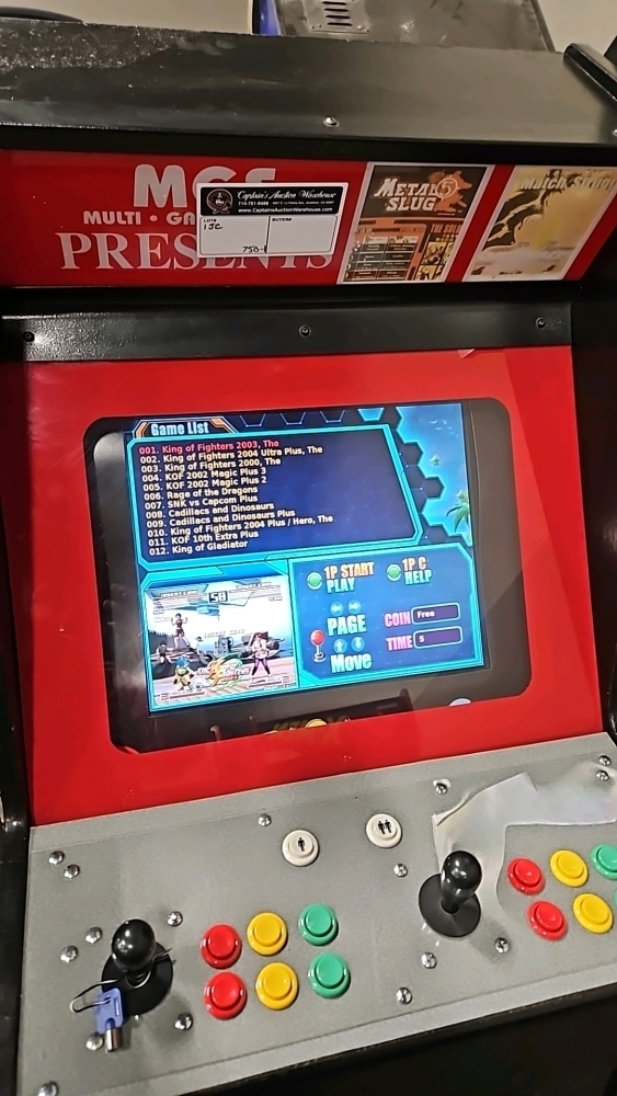 750 IN 1 MULTICADE UPRIGHT ARCADE GAME LCD MONITOR