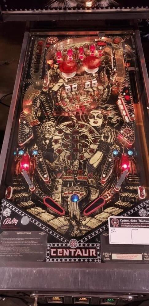 CENTAUR CLASSIC PINBALL MACHINE BALLY 1981
