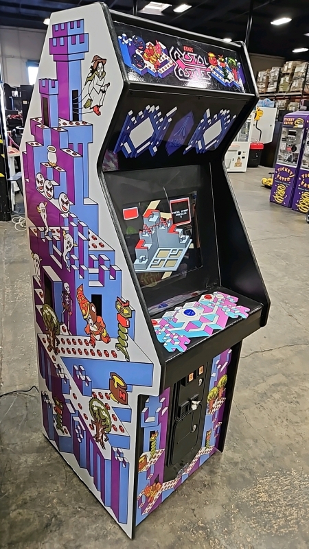 CRYSTAL CASTLES UPRIGHT ARCADE GAME BRAND NEW W/ LCD