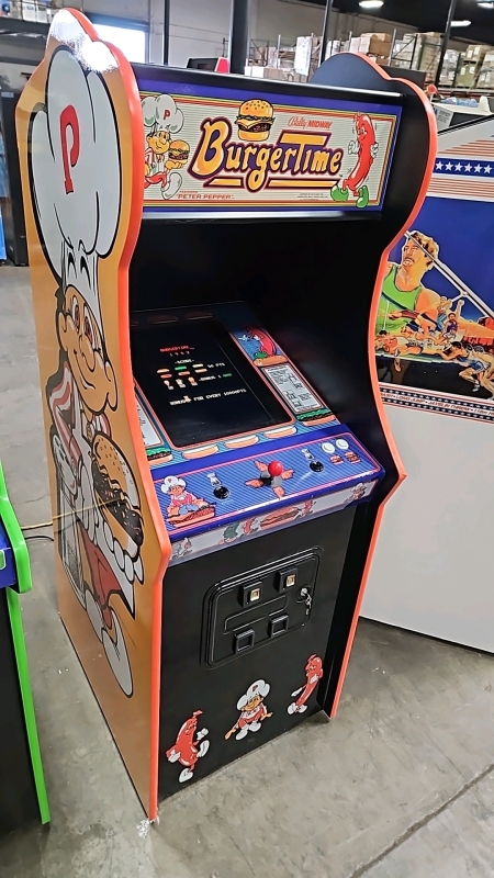 BURGERTIME NEW BUILD ARCADE GAME W/ LCD MONITOR