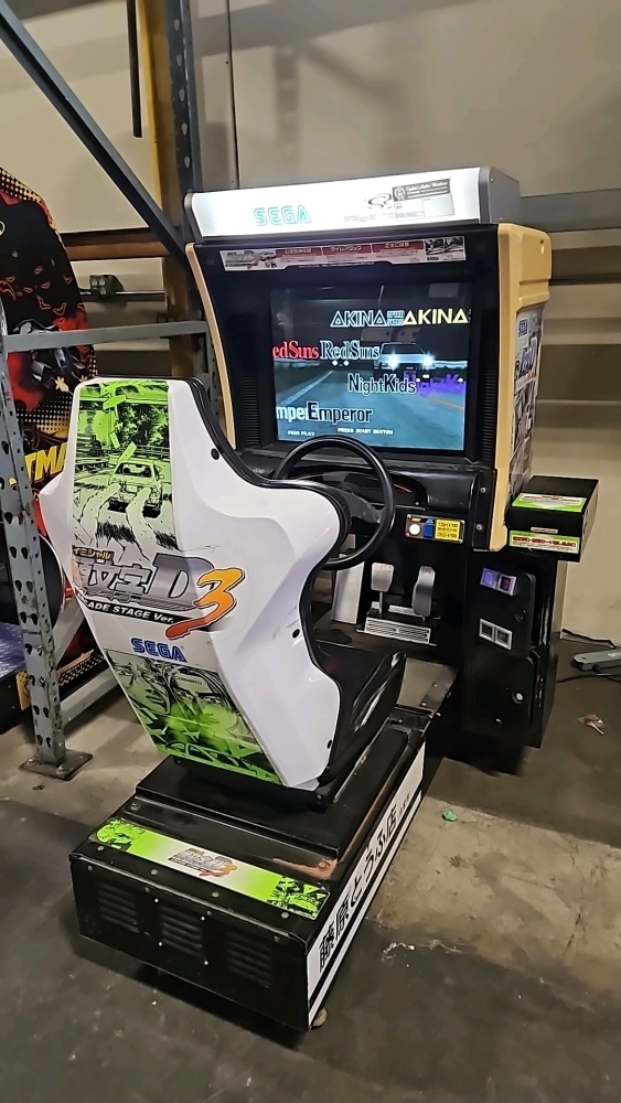 INITIAL D3 SINGLE SITDOWN RACING ARCADE GAME SEGA NAOMI 2