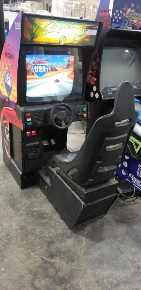 CRUISIN USA SITDOWN DRIVER ARCADE GAME MIDWAY