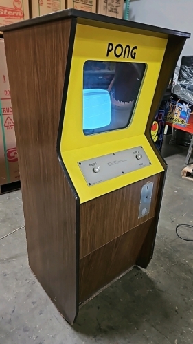 PONG ORIGINAL CLASSIC UPRIGHT ARCADE GAME ATARI 1972 WORKING LOGIC L@@K!!