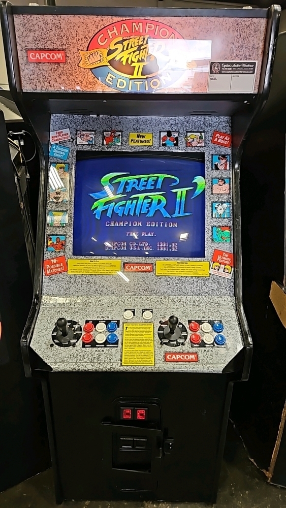 STREET FIGHTER II CHAMPIONSHIP EDTION ARCADE GAME Z BACK CAB