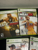 LOT OF 7 XBOX 360 SPORTS GAMES UFC, NBA, PGA TOUR, & MORE - 2