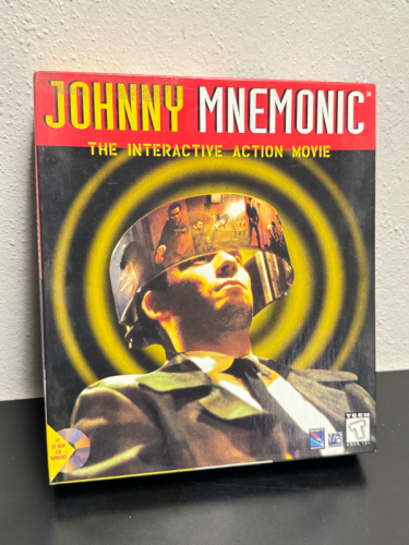 JOHNNY MNEMONIC INTERACTIVE ACTION PC COMPUTER CD-ROM GAME BIG BOX
