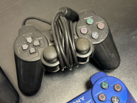 PLAYSTATION 2 & 3 WIRED & WIRELESS CONTROLLERS LOT OF 4 - 4