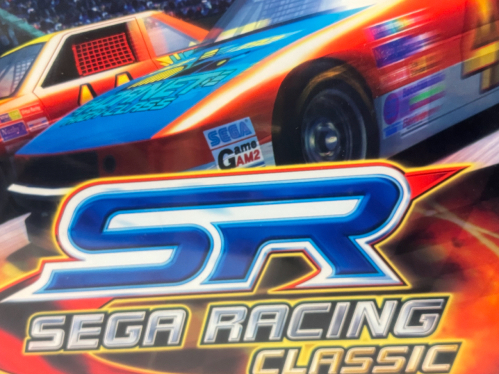 SR SEGA RACING CLASSIC ARCADE GAME MARQUEE