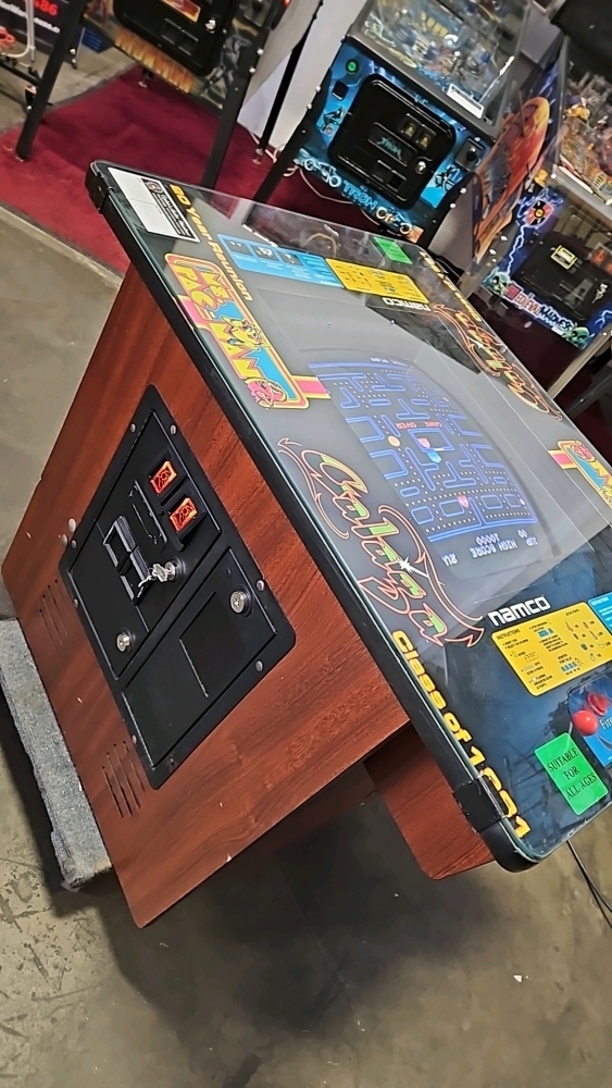 CLASS OF 81 GALAGA MS. PAC-MAN COCKTAIL TABLE ARCADE GAME NAMCO