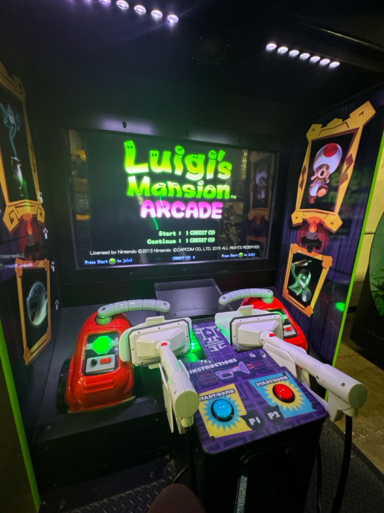Scary Arcade Machine LUIGI’S MANSION ARCADE CAPCOM 2 PLAYER NINTENDO DARK MOON KIDS HORROR ...