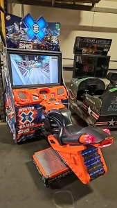 SNO-CROSS X GAMES SITDOWN RACING ARCADE GAME RAW THRILLS