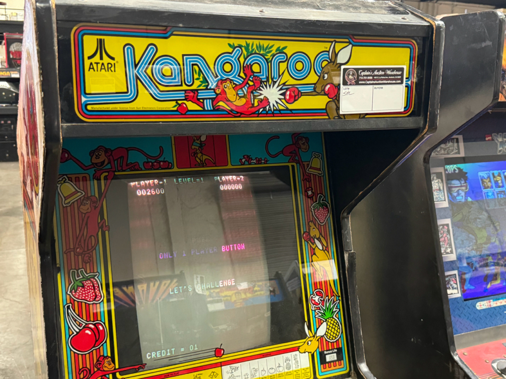 KANGAROO UPRIGHT CLASSIC 1982 ATARI ARCADE GAME