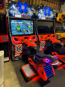 SNO-CROSS X GAMES SITDOWN RACING ARCADE GAME RAW THRILLS #1