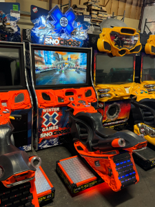 SNO-CROSS X GAMES SITDOWN RACING ARCADE GAME RAW THRILLS #2