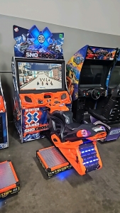 SNO-CROSS X GAMES SITDOWN RACING ARCADE GAME RAW THRILLS #2