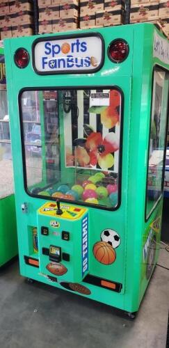 42" SPORTS FAN BUS PLUSH CLAW CRANE MACHINE