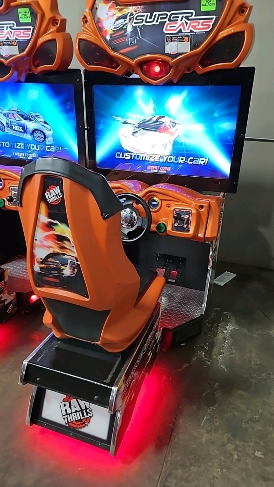 SUPER CARS 42 HD LED ARCADE RACE GAME RAW THRILLS #1