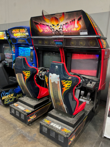 DIRT DEVILS RALLY DRIVING 1998 ARCADE GAME SEGA