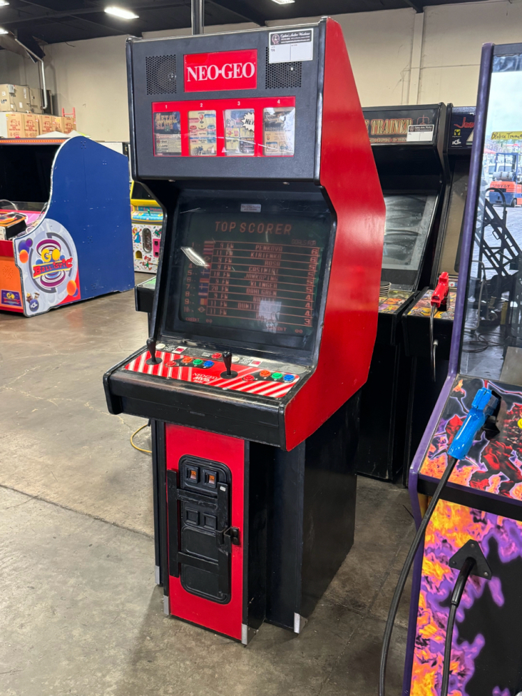 NEO GEO 4 SLOT SNK DEDICATED UPRIGHT CABINET ARCADE GAME