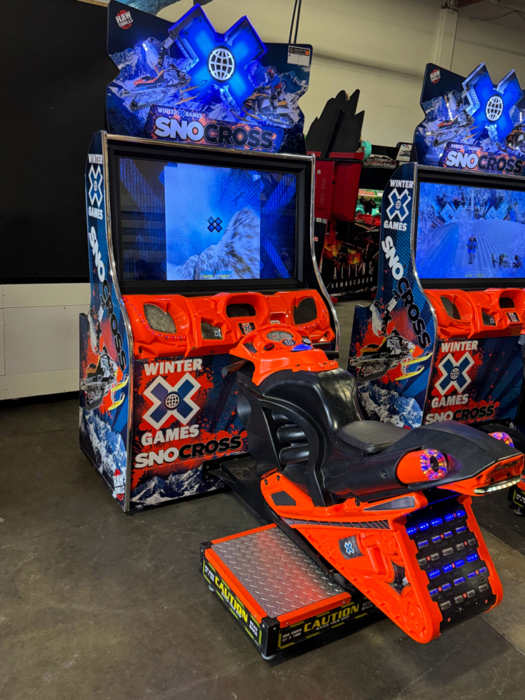 SNO-CROSS X GAMES DELUXE SITDOWN ARCADE GAME RAW THRILLS #1