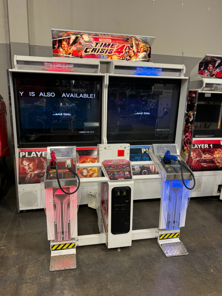 TIME CRISIS 4 DUAL MONITOR SHOOTER ARCADE GAME NAMCO