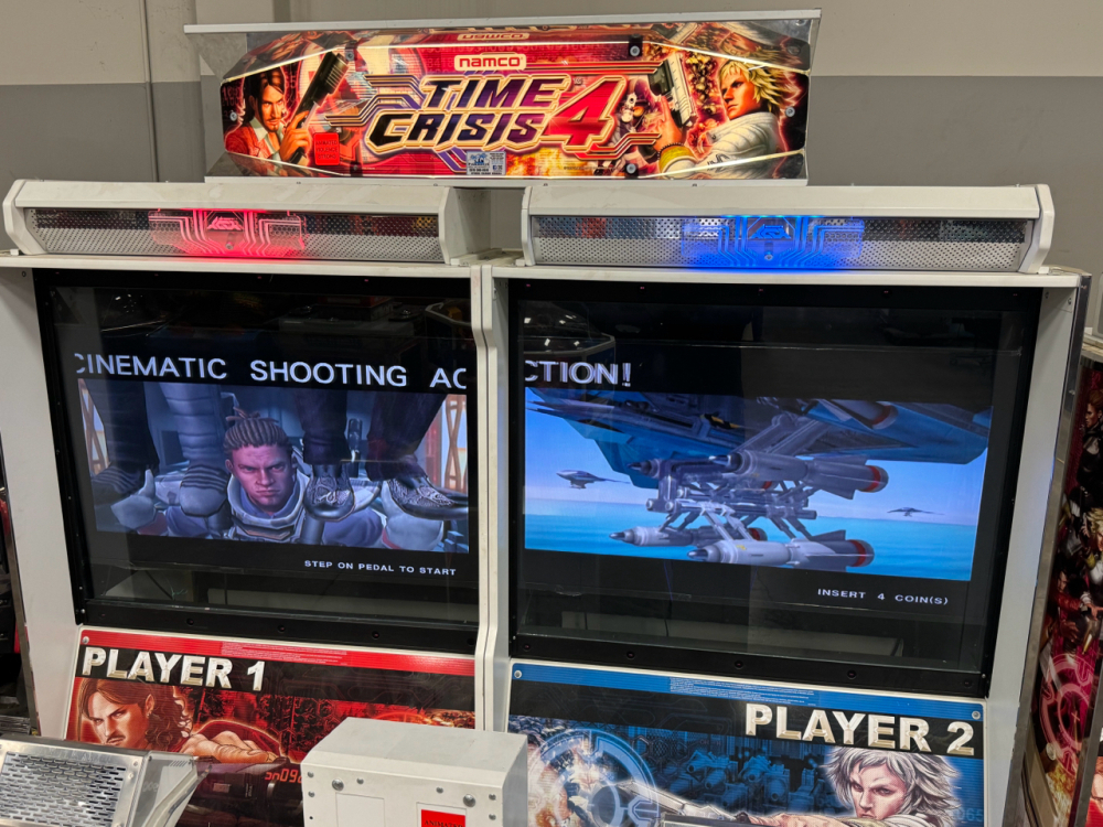 TIME CRISIS 4 DUAL MONITOR SHOOTER ARCADE GAME NAMCO