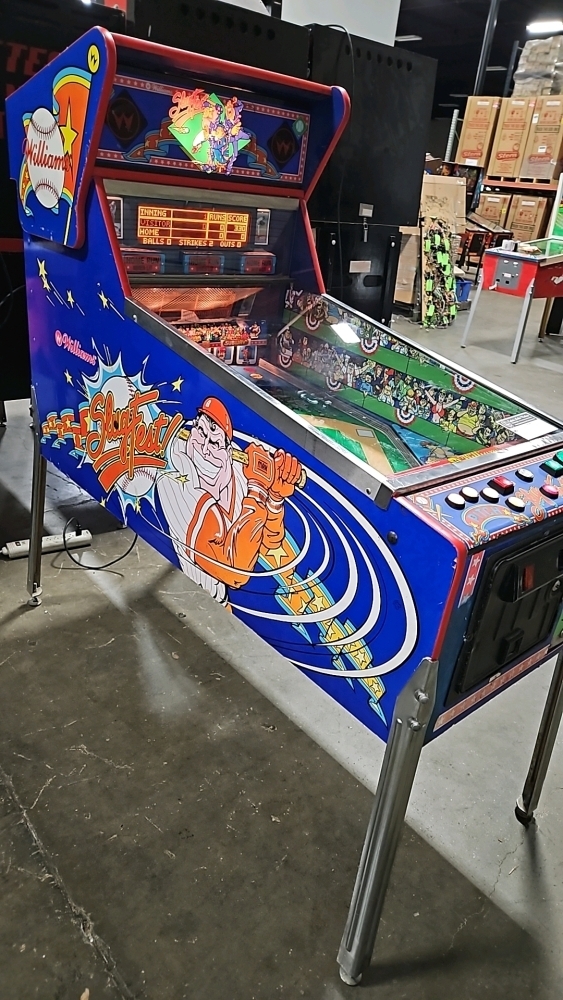 SLUGFEST PITCH & BAT PINBALL MACHINE 1991 WILLIAMS
