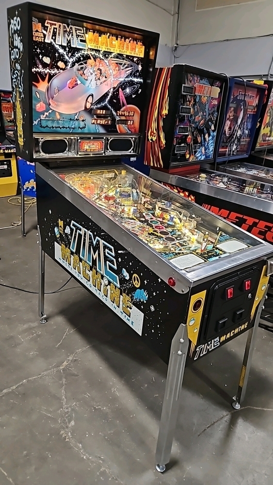 Tim Machine Pinball Machine TIME MACHINE CLASSIC PINBALL MACHINE DATA EAST