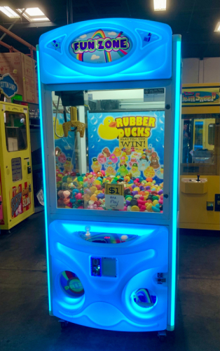 FUN ZONE COLOR LED PLUSH CRANE MACHINE COAST TO COAST