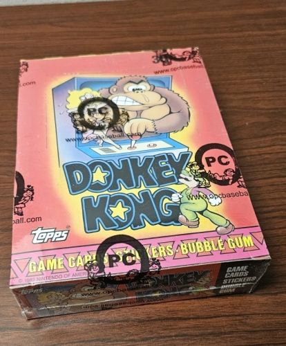 topps DONKEY KONG ドンキーコング　カード36枚　トップス DONKEY KONG WAX BOX 36 ct. TOPPS GAME CARDS 1982 NINTENDO OPC SEALED