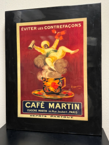 CAFÉ MARTIN BY LEONETTO CAPPIELLO SIAE RETRO HOME ART REPRODUCTION PRINT