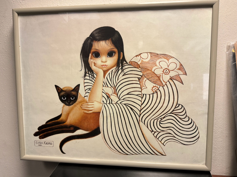 MARGARET KEANE LADIES IN WAITING HONOLULU REPRODUCTION FRAME
