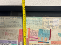 CLASSIC ROCK MEMORABILIA TICKET COLLAGE THE ROLLING STONES, ROBERT PLANT, NEIL YOUNG & MORE - 8