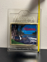 HAMM'S BEER ACRYLIC PLASTIC BEAR IN WATER GRAPHIC DESIGN WALL HANGING SIGN - 6