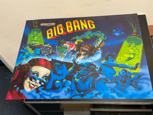 BIG BANG BAR PINBALL BACK BOX TRANSLITE CAPCOM