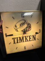 TIMKEN COMPANY BEARING CAR PARTS LIGHT UP ADVERTISING CLOCK - 2