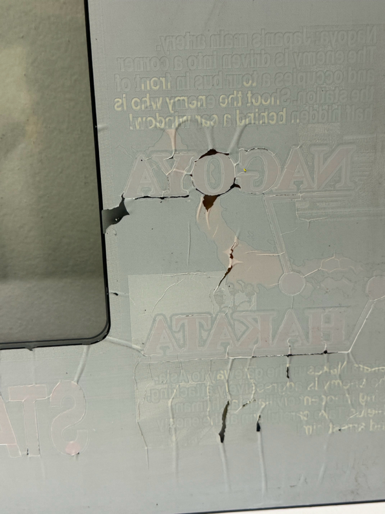 POLICE 911 2 ARCADE CABINET GLASS MONITOR BEZEL ART
