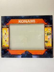 TSURUGI JAPANESE SAMURAI SWORD FIGHTING KONAMI ARCADE GAME GLASS BEZEL