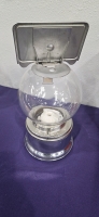 FORD GLOBE 1c GUMBALL MACHINE VINTAGE GLASS W/ HARLEY DAVIDSON AD SIGN - 3